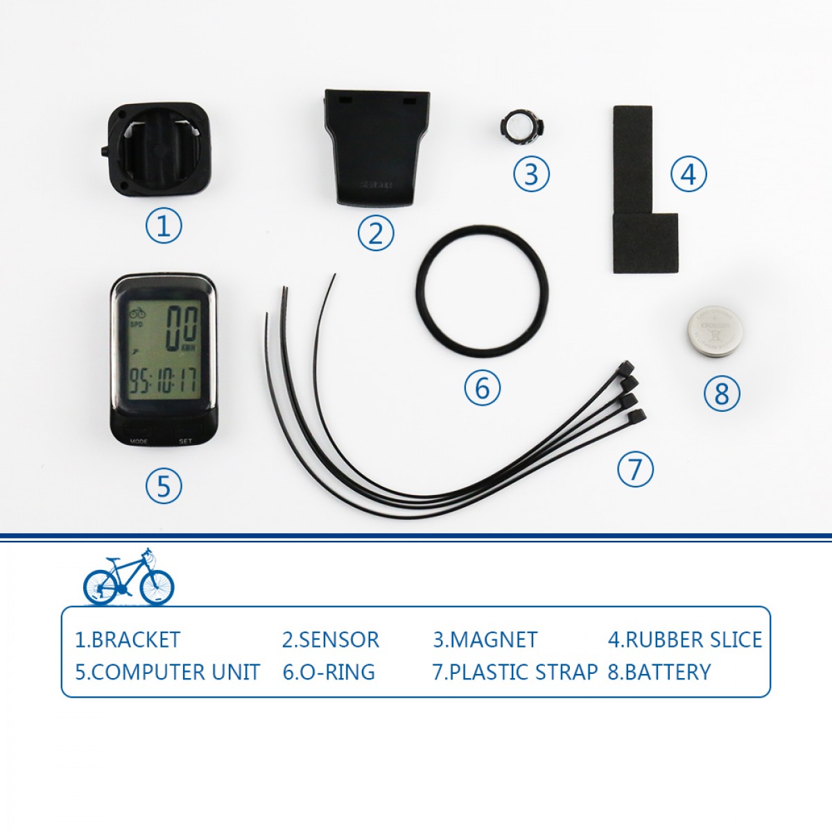 SOON GO Bike Computer Wireless Waterproof KM Cycle Speedometer
