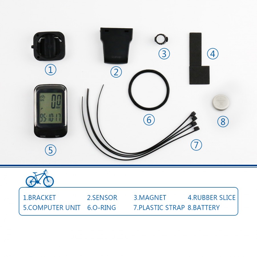 SOON GO Bike Computer Wireless Waterproof KM Cycle Speedometer